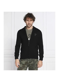 Aeronautica Militare Wełniany kardigan | Regular Fit ze sklepu Gomez Fashion Store w kategorii Swetry męskie - zdjęcie 184973483
