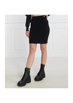 Calvin Klein Jeans Spódnica BACK ZIP KNITTED ze sklepu Gomez Fashion Store w kategorii Spódnice - zdjęcie 184974403