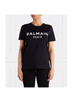 Balmain T-shirt PRINTED | Regular Fit ze sklepu Gomez Fashion Store w kategorii Bluzki damskie - zdjęcie 184974980