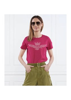 Aeronautica Militare T-shirt | Slim Fit ze sklepu Gomez Fashion Store w kategorii Bluzki damskie - zdjęcie 184975534