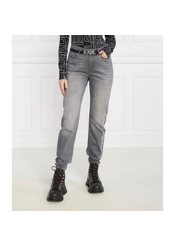 Karl Lagerfeld Jeansy rhinestone logo jeans | Straight fit ze sklepu Gomez Fashion Store w kategorii Jeansy damskie - zdjęcie 184976391