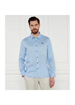 Aeronautica Militare Lniana koszula | Regular Fit ze sklepu Gomez Fashion Store w kategorii Koszule męskie - zdjęcie 184976684