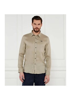 Aeronautica Militare Lniana koszula | Regular Fit ze sklepu Gomez Fashion Store w kategorii Koszule męskie - zdjęcie 184976834