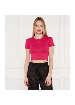HUGO T-shirt Delanor | Cropped Fit ze sklepu Gomez Fashion Store w kategorii Bluzki damskie - zdjęcie 184976923