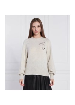 Twinset Actitude Wełniany sweter | Regular Fit ze sklepu Gomez Fashion Store w kategorii Swetry damskie - zdjęcie 184978373