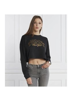 Tommy Jeans Bluza LUXE VARSITY CREW | Cropped Fit ze sklepu Gomez Fashion Store w kategorii Bluzy damskie - zdjęcie 184979372