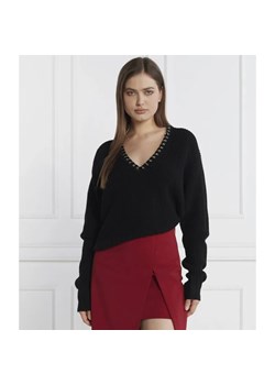 Patrizia Pepe Wełniany sweter | Loose fit ze sklepu Gomez Fashion Store w kategorii Swetry damskie - zdjęcie 184979854