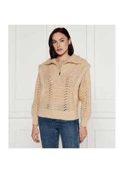 Ba&sh Wełniany sweter | Oversize fit | basic mesh ze sklepu Gomez Fashion Store w kategorii Swetry damskie - zdjęcie 184980110