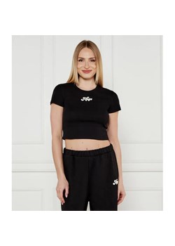 HUGO T-shirt Delanor_2 | Cropped Fit ze sklepu Gomez Fashion Store w kategorii Bluzki damskie - zdjęcie 184980120