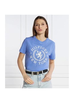 Tommy Hilfiger T-shirt REG CREST C-NK TEE SS | Regular Fit ze sklepu Gomez Fashion Store w kategorii Bluzki damskie - zdjęcie 184980344