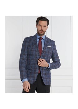 BOSS BLACK Wełniana marynarka H-Hutson-233 | Slim Fit | z dodatkiem lnu ze sklepu Gomez Fashion Store w kategorii Marynarki męskie - zdjęcie 184980802