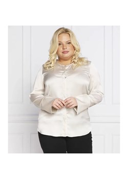 Persona by Marina Rinaldi Satynowa bluzka FASCIA plus size | Regular Fit ze sklepu Gomez Fashion Store w kategorii Bluzki damskie - zdjęcie 184980942