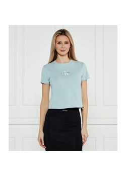 Calvin Klein Jeans T-shirt BABY | Cropped Fit ze sklepu Gomez Fashion Store w kategorii Bluzki damskie - zdjęcie 184981042