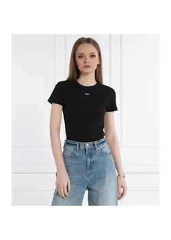 Hugo Blue T-shirt Baby Tee_B | Slim Fit ze sklepu Gomez Fashion Store w kategorii Bluzki damskie - zdjęcie 184981183