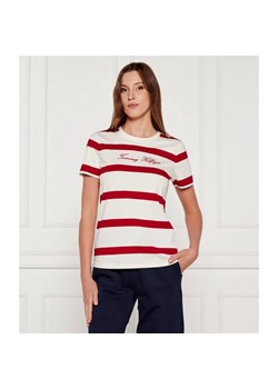 Tommy Hilfiger T-shirt | Regular Fit ze sklepu Gomez Fashion Store w kategorii Bluzki damskie - zdjęcie 184982164