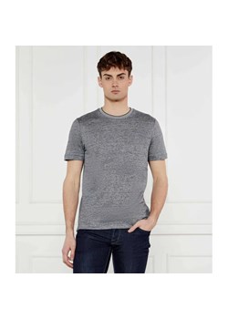 BOSS BLACK T-shirt H-Thompson 28 | Regular Fit | z dodatkiem lnu ze sklepu Gomez Fashion Store w kategorii T-shirty męskie - zdjęcie 184982270