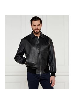 BOSS ORANGE Skórzana kurtka bomber Joloco | Loose fit ze sklepu Gomez Fashion Store w kategorii Kurtki męskie - zdjęcie 184982272