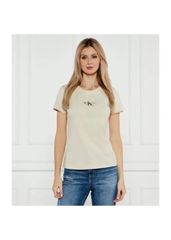 Calvin Klein Jeans T-shirt | Slim Fit ze sklepu Gomez Fashion Store w kategorii Bluzki damskie - zdjęcie 184982971