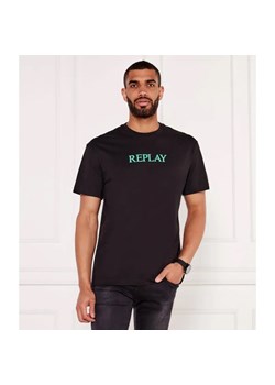 Replay T-shirt | Regular Fit ze sklepu Gomez Fashion Store w kategorii T-shirty męskie - zdjęcie 184983834