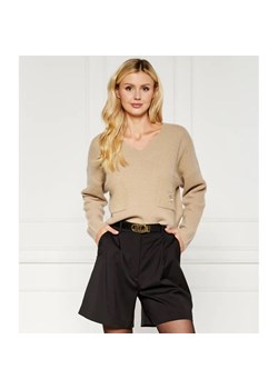 Tommy Hilfiger Wełniany sweter | Relaxed fit ze sklepu Gomez Fashion Store w kategorii Swetry damskie - zdjęcie 184984071