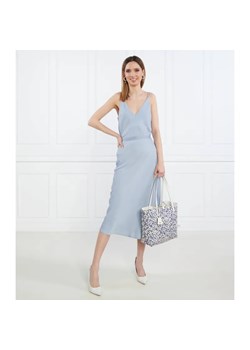 Calvin Klein Satynowy top | Longline Fit ze sklepu Gomez Fashion Store w kategorii Bluzki damskie - zdjęcie 184984243