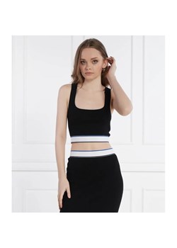 Hugo Blue Top SAFORMA_B | Slim Fit ze sklepu Gomez Fashion Store w kategorii Bluzki damskie - zdjęcie 184984691