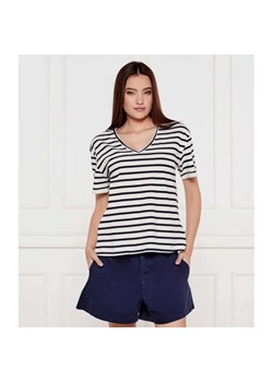 Tommy Hilfiger T-shirt | Loose fit | z dodatkiem lnu ze sklepu Gomez Fashion Store w kategorii Bluzki damskie - zdjęcie 184985430