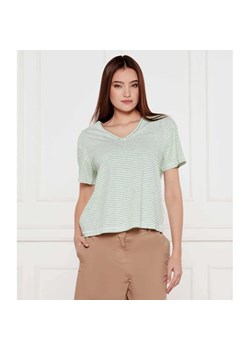 Tommy Hilfiger T-shirt | Loose fit | z dodatkiem lnu ze sklepu Gomez Fashion Store w kategorii Bluzki damskie - zdjęcie 184985603