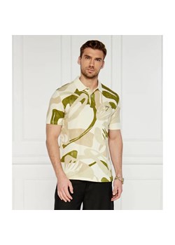 GUESS Polo SLUB AOP | Regular Fit | z dodatkiem lnu ze sklepu Gomez Fashion Store w kategorii T-shirty męskie - zdjęcie 184986262