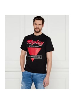 Replay T-shirt | Regular Fit ze sklepu Gomez Fashion Store w kategorii T-shirty męskie - zdjęcie 184987170