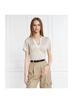 BOSS BLACK Lniany t-shirt | Regular Fit ze sklepu Gomez Fashion Store w kategorii Bluzki damskie - zdjęcie 184987402