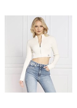 Calvin Klein Jeans Kardigan BADGE | Cropped Fit ze sklepu Gomez Fashion Store w kategorii Swetry damskie - zdjęcie 184987483