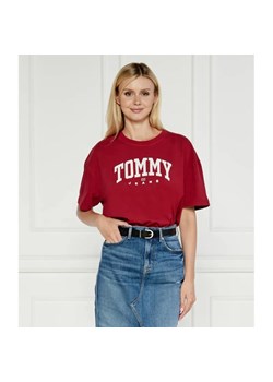 Tommy Jeans T-shirt VARSITY 1 | Oversize fit ze sklepu Gomez Fashion Store w kategorii Bluzki damskie - zdjęcie 184988262