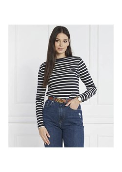 Tommy Hilfiger Bluzka CODY RIB SLASH-NK LS | Slim Fit ze sklepu Gomez Fashion Store w kategorii Bluzki damskie - zdjęcie 184989063
