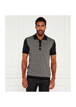 Balmain Wełniane polo | Slim Fit | z dodatkiem lnu ze sklepu Gomez Fashion Store w kategorii T-shirty męskie - zdjęcie 184989813