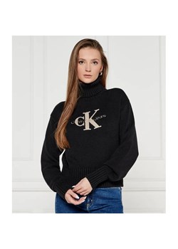 Calvin Klein Jeans Golf CHENILLE | Regular Fit ze sklepu Gomez Fashion Store w kategorii Swetry damskie - zdjęcie 184990021