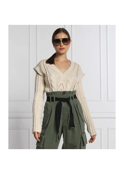 Pinko Wełniany sweter 2w1 MARGARITA | Regular Fit ze sklepu Gomez Fashion Store w kategorii Swetry damskie - zdjęcie 184991972