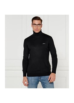 GUESS Golf EBENEZER | Slim Fit | z dodatkiem jedwabiu ze sklepu Gomez Fashion Store w kategorii Swetry męskie - zdjęcie 184992643