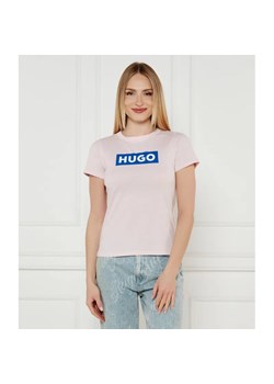 Hugo Blue T-shirt | Regular Fit ze sklepu Gomez Fashion Store w kategorii Bluzki damskie - zdjęcie 184992913