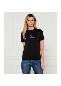 Calvin Klein Jeans T-shirt | Regular Fit ze sklepu Gomez Fashion Store w kategorii Bluzki damskie - zdjęcie 184992933