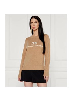 Elisabetta Franchi Wełniany sweter | Regular Fit | z dodatkiem kaszmiru ze sklepu Gomez Fashion Store w kategorii Swetry damskie - zdjęcie 184993591