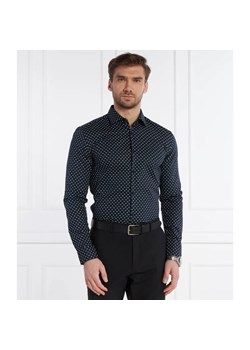 HUGO Koszula Kenno | Slim Fit | z dodatkiem lnu ze sklepu Gomez Fashion Store w kategorii Koszule męskie - zdjęcie 184993614