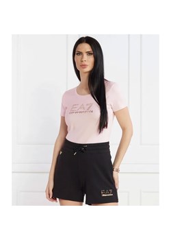 EA7 T-shirt | Slim Fit ze sklepu Gomez Fashion Store w kategorii Bluzki damskie - zdjęcie 184994302