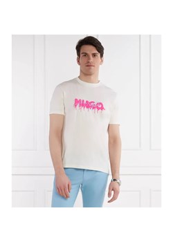 HUGO T-shirt Dacation | Regular Fit ze sklepu Gomez Fashion Store w kategorii T-shirty męskie - zdjęcie 184994462