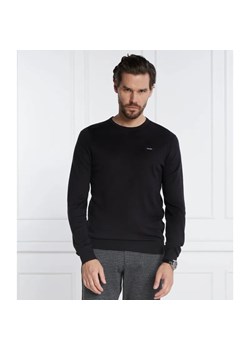 Calvin Klein Sweter SILK BLEND CN | Slim Fit | z dodatkiem jedwabiu ze sklepu Gomez Fashion Store w kategorii Swetry męskie - zdjęcie 184994871