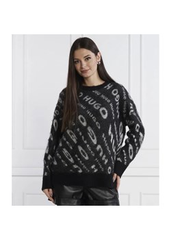 HUGO Sweter Sidimmer | Loose fit | z dodatkiem wełny ze sklepu Gomez Fashion Store w kategorii Swetry damskie - zdjęcie 184995340
