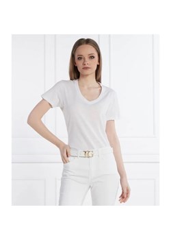 GUESS T-shirt SS VN SLUBBY | Regular Fit ze sklepu Gomez Fashion Store w kategorii Bluzki damskie - zdjęcie 184995734