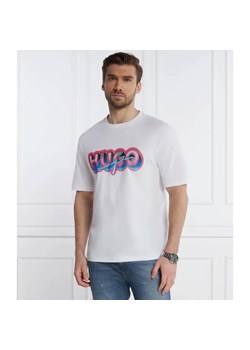 Hugo Blue T-shirt Nillumi | Regular Fit ze sklepu Gomez Fashion Store w kategorii T-shirty męskie - zdjęcie 184995964