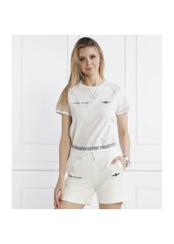 Aeronautica Militare T-shirt | Regular Fit ze sklepu Gomez Fashion Store w kategorii Bluzki damskie - zdjęcie 184996123