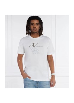 Calvin Klein Jeans T-shirt MONOGRAM ECHO GRAPHIC | Regular Fit ze sklepu Gomez Fashion Store w kategorii T-shirty męskie - zdjęcie 184996801